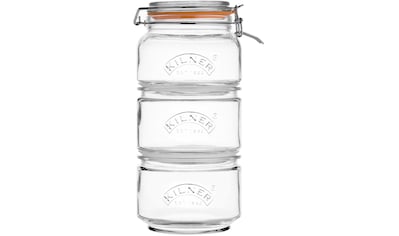 KILNER Vorratsglas, (Set, 3 tlg., 2 x 0,88Liter, 1 x 0,9 Liter) kaufen