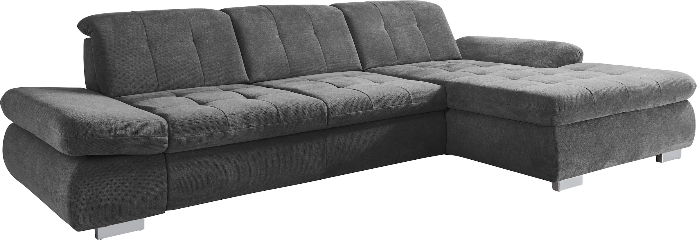 Die PlanBar Ecksofa »MP-IN17004 L-Form«, wahlweise mit Bettfunktion, Sitztiefen- und Kopfteilverstellung