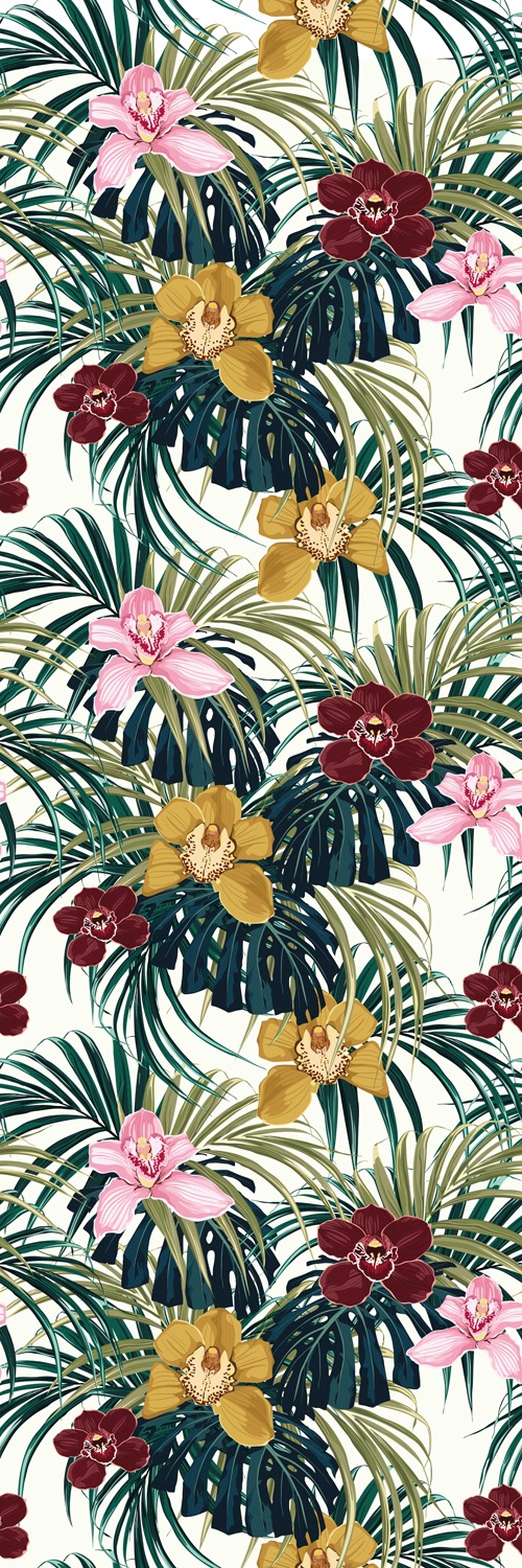 queence Vinyltapete »Alisha« Motiv   bedruckt   botanisch   floral   gemust günstig online kaufen