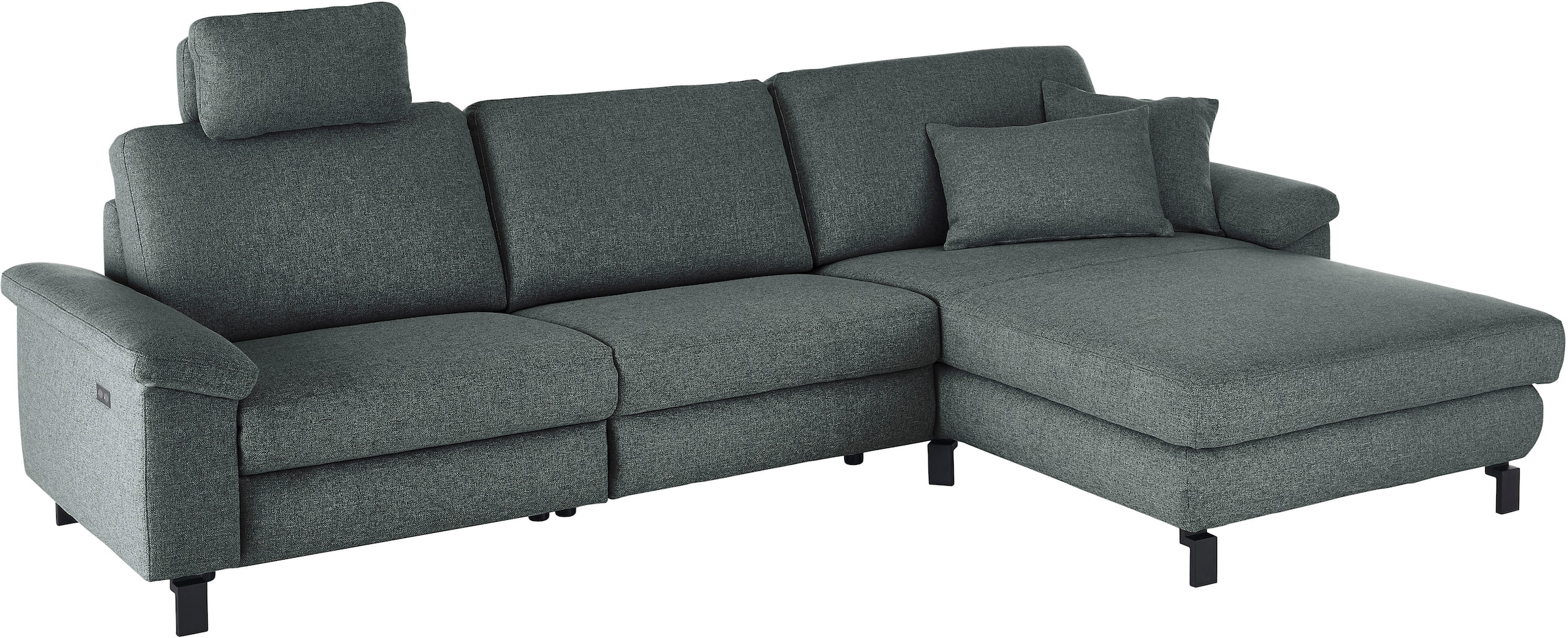 3C Candy Ecksofa »Mainau L-Form«, Relaxfunktion im 1,5-Sitzer, motorische Schlaffunktion in Longchair