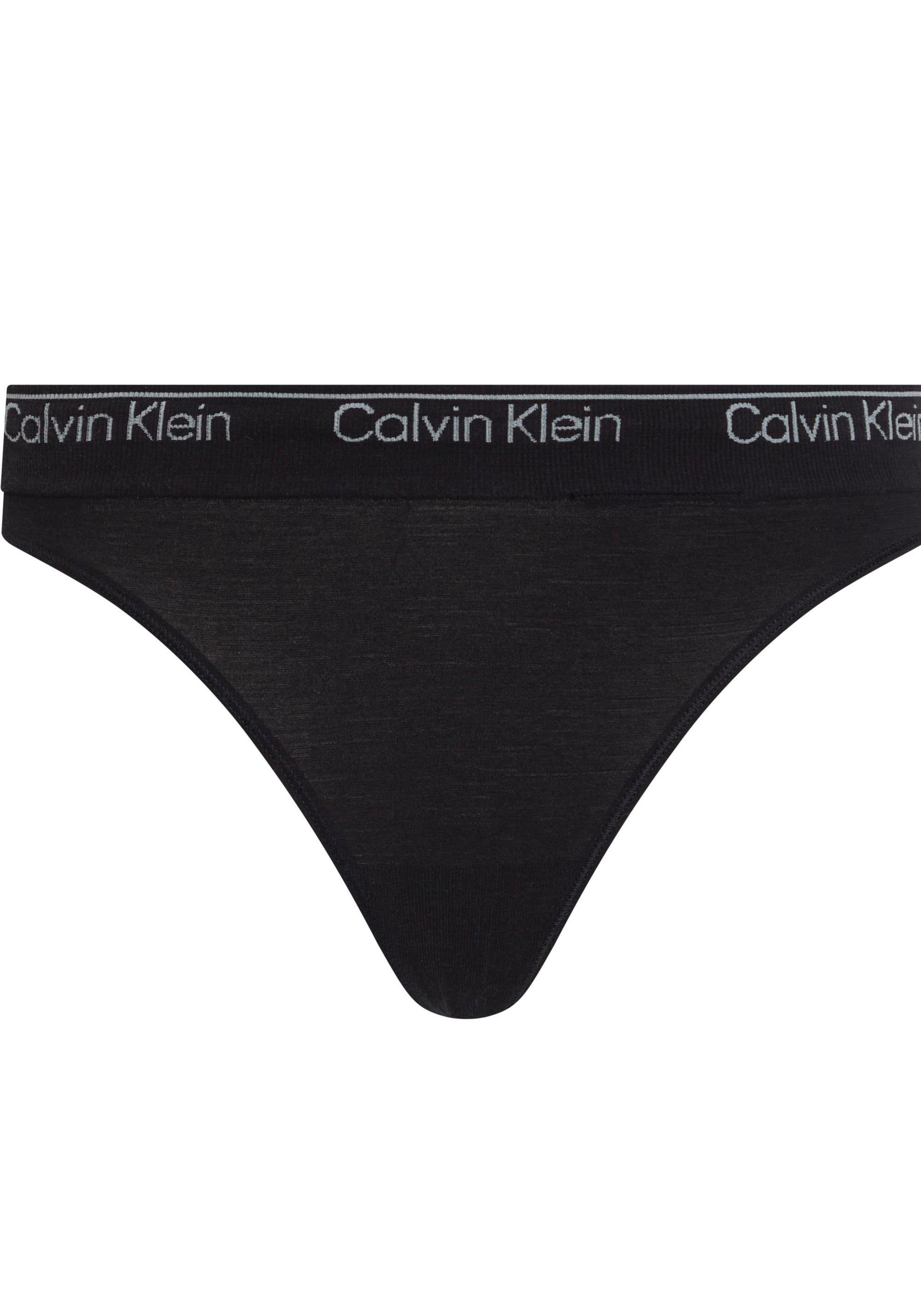 Calvin Klein Underwear T-String »THONG«, mit CK-Logo am Bund