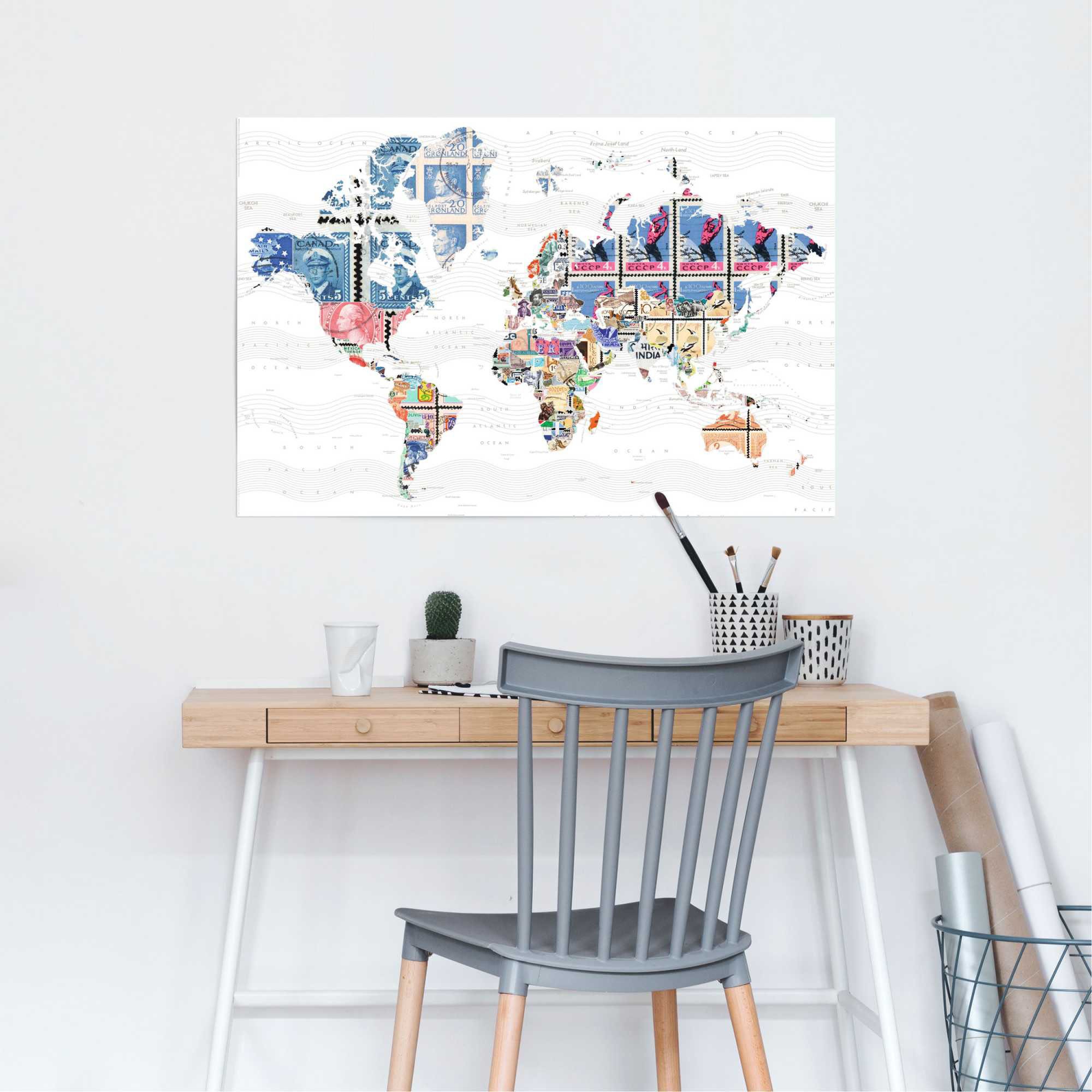 Reinders! Poster »Welt der Briefmarken« 1 Stk. tlg. günstig online kaufen