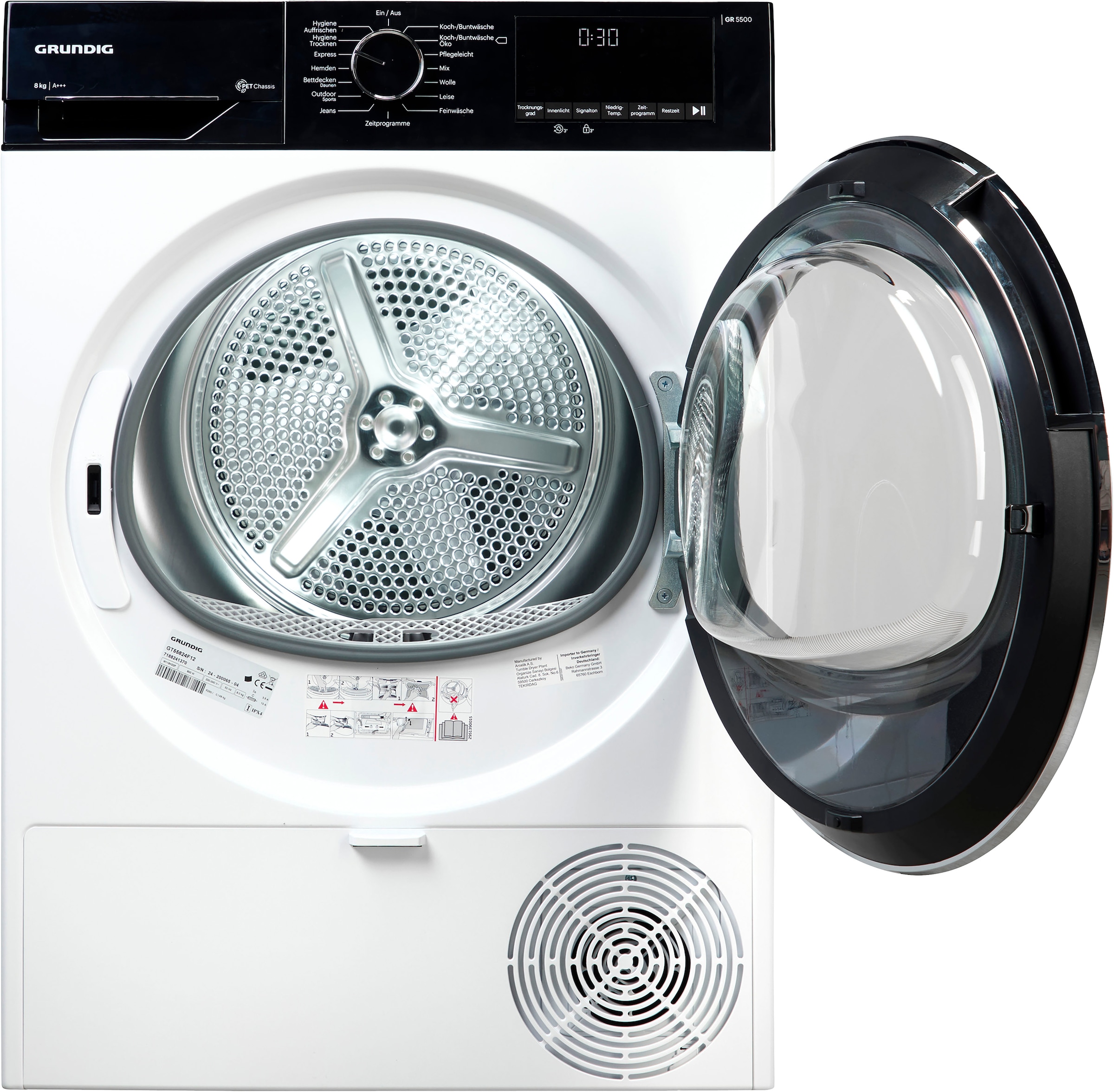 Grundig Wärmepumpentrockner »GT55824F12«, 8 kg günstig online kaufen