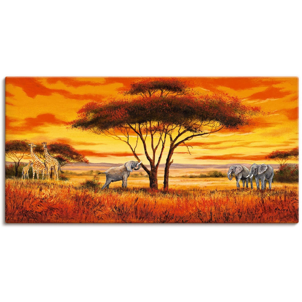 Artland Wandbild »Afrikanische Landschaft II«, Afrika, (1 St.)