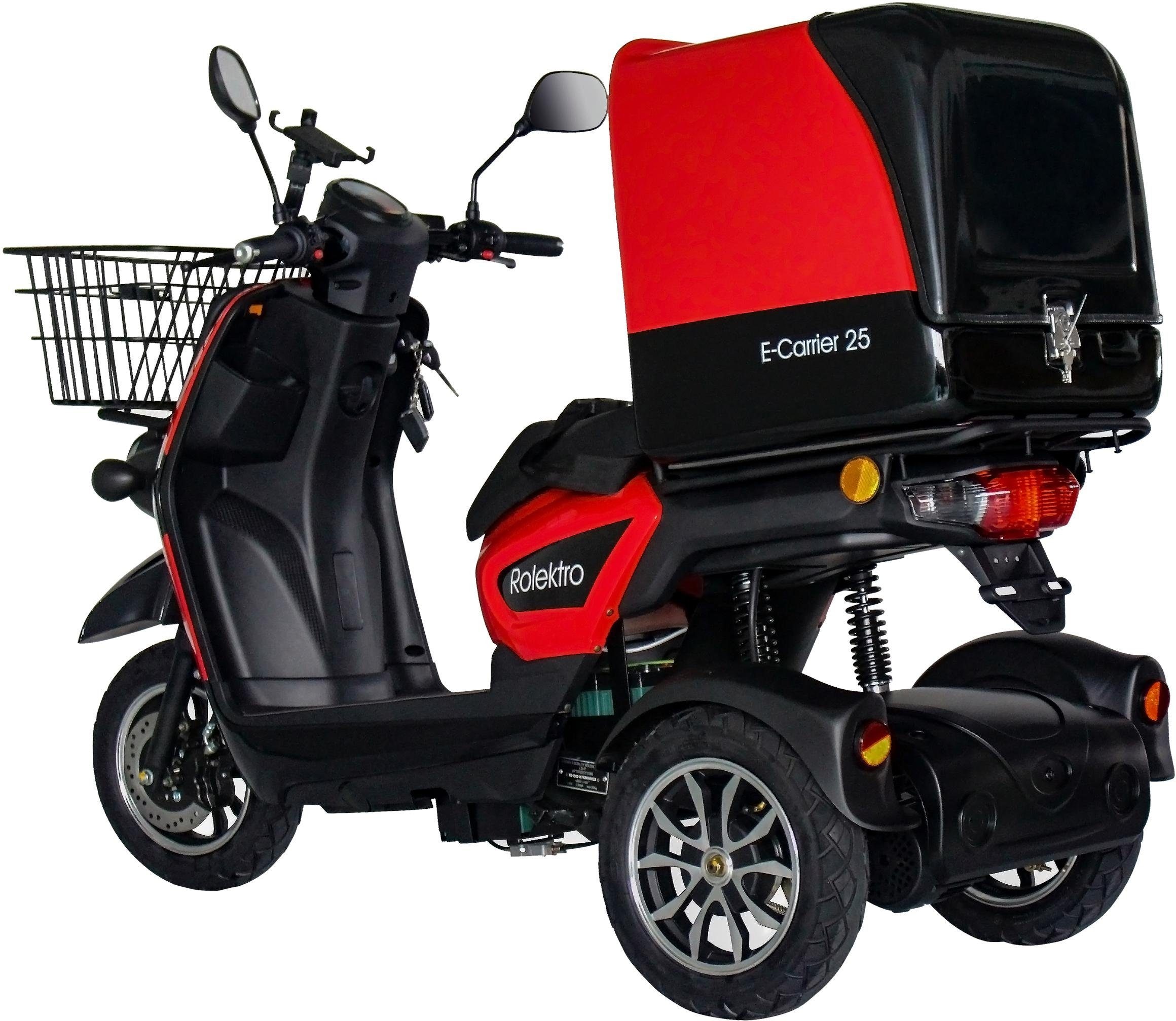 Rolektro Elektromobil »Rolektro E-Carrier 25 V.2, Blei-Gel-Akku«, (Korb)