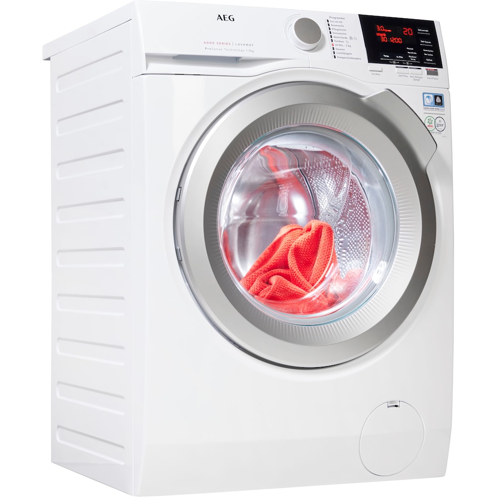 Waschmaschine »L6FB49VFL«, Serie 6000, L6FB49VFL, 9 kg, 1400 U/min, Hygiene-/...