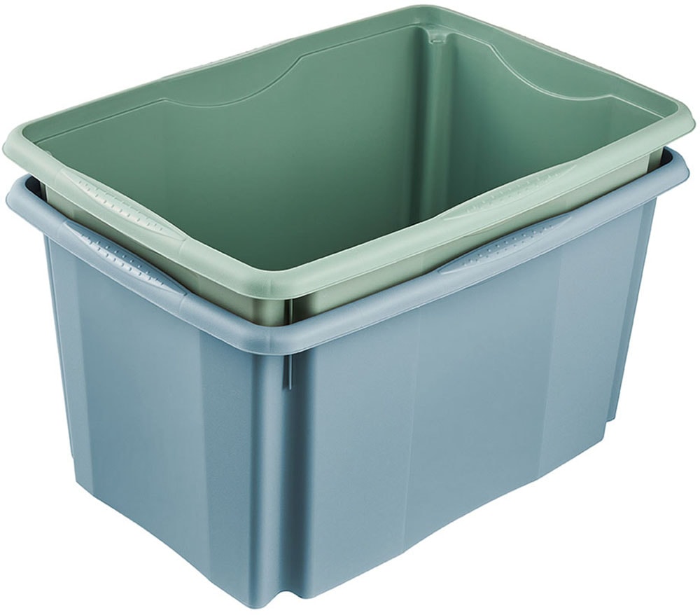 keeeper Aufbewahrungsbox »Emil, 3er Set, 45 L, 54,5 x 39 x 29,5 cm« ineinander und aufeinander stapelbar