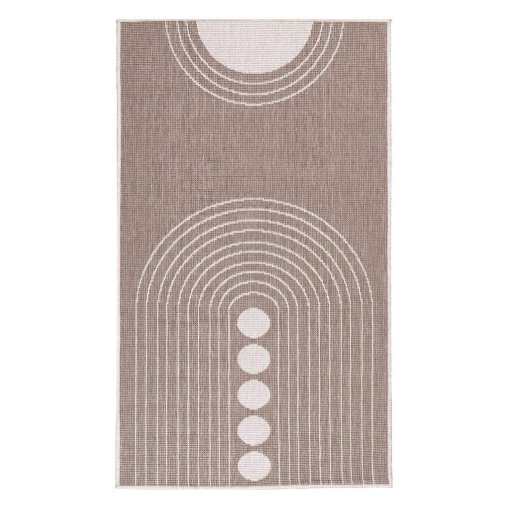 Carpet City Outdoorteppich »DUO RUG 5739«, rechteckig, 5 mm Höhe, Wendeteppich Wetterfest In- & Outdoor, Balkon, Terrasse, Wohnzimmer