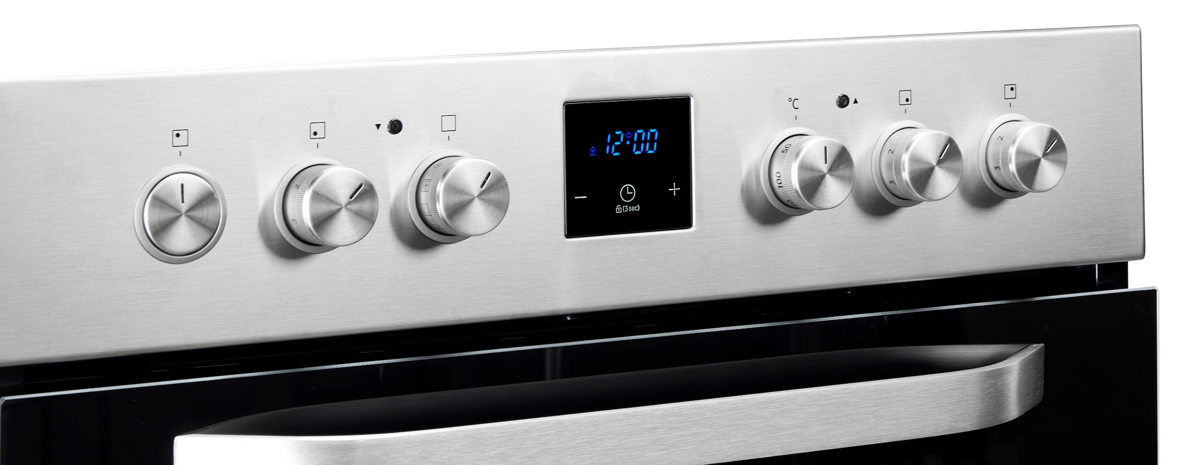 Samsung Elektro-Herd-Set »NB69R2300RS«, mit 1-fach-Teleskopauszug, Herd-Set mit SCHOTT CERAN® Kochfläche