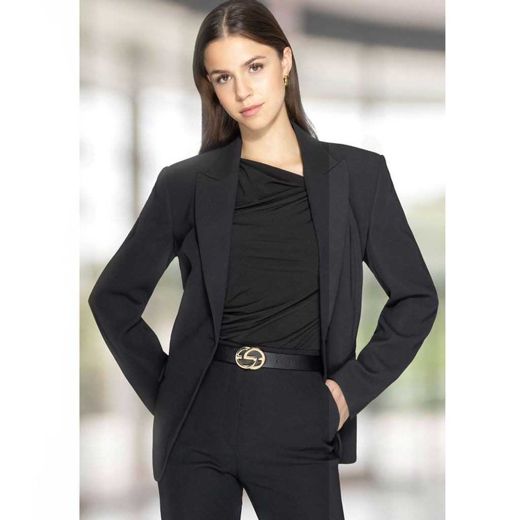 Silbergift Koppelgürtel »Koppelgürtel mit effektvoller goldener Doppel-G-Schließe«