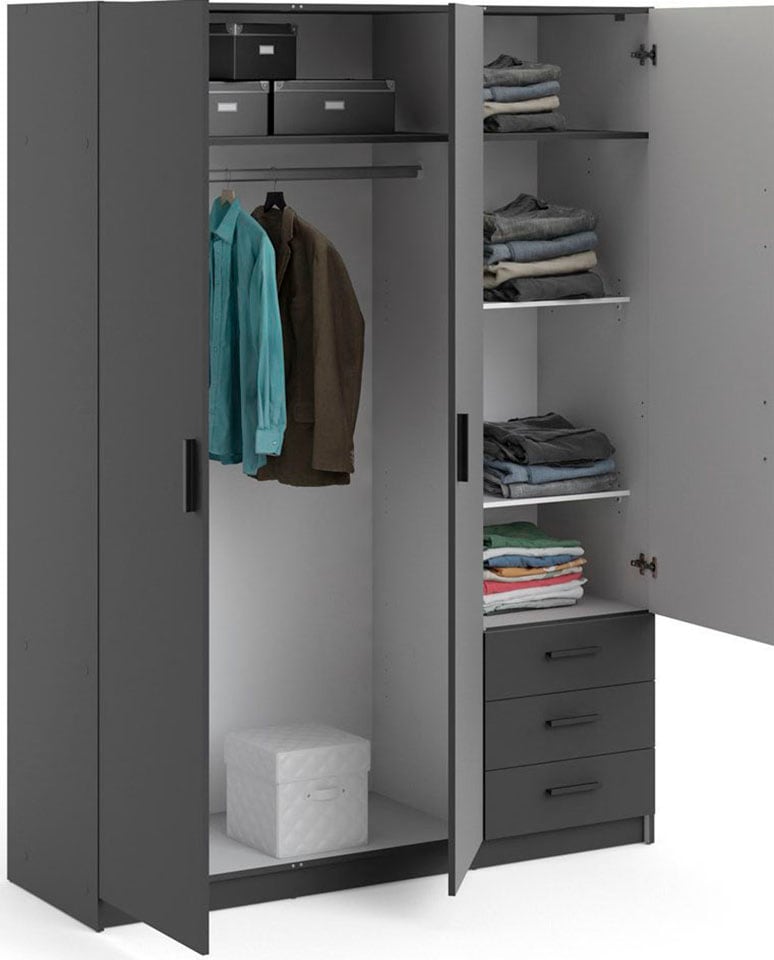 INOSIGN Kleiderschrank »Sprint Drehtürenschrank, Aufbewahrung Kasten Schrank Stauraum«, Breite 98,5/147 oder 195,5 cm, je mit Einlegeböden und Kleiderstange