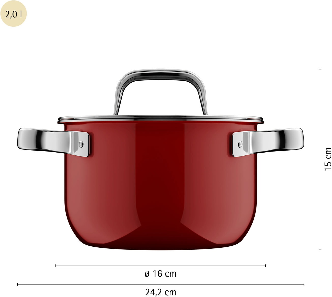 WMF Bratentopf »Fusiontec Mineral Pro« 1 tlg. tlg. Edelstahl | Glas