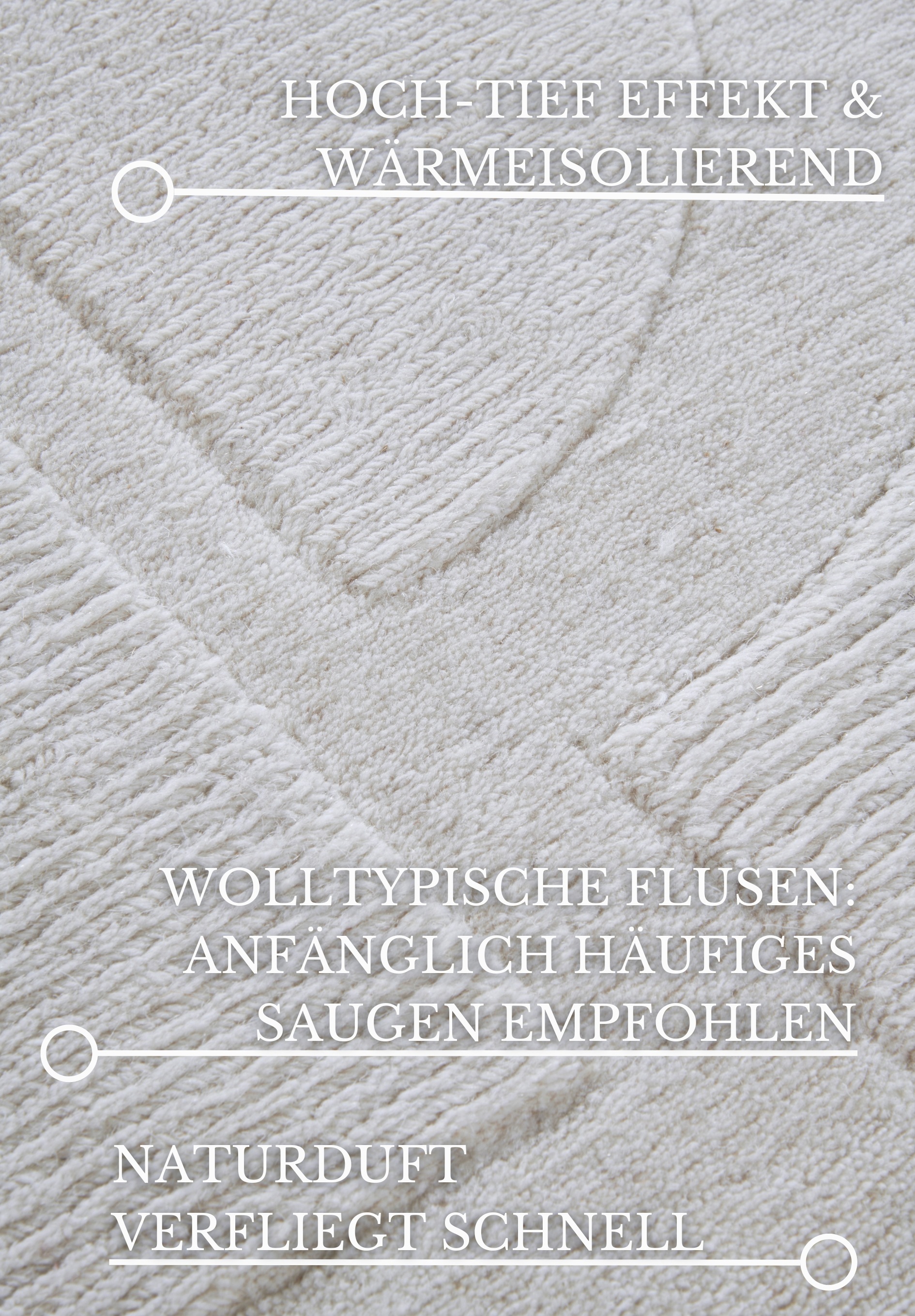 Villeroy & Boch Wollteppich »Alexis«, rechteckig, 10 mm Höhe, Handgewebt, Wolle, Natur, Wohnzimmer, Geometrie, Boho, Design