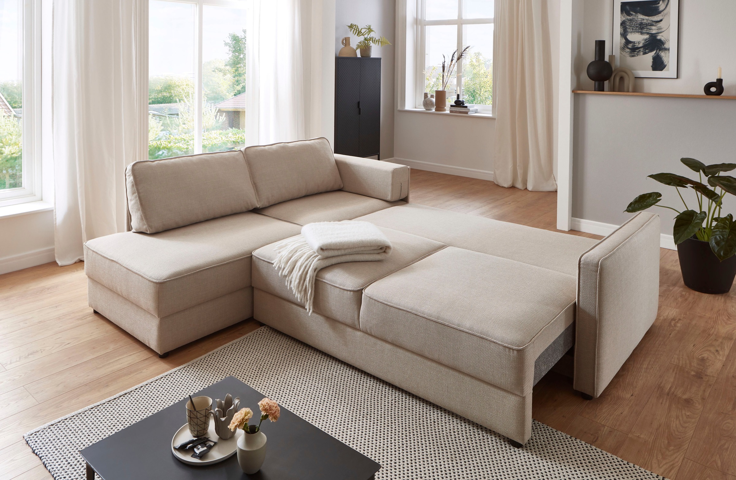 ATLANTIC home collection Schlafsofa »Chill«, Ecksofa mit Bettfunktion und B günstig online kaufen