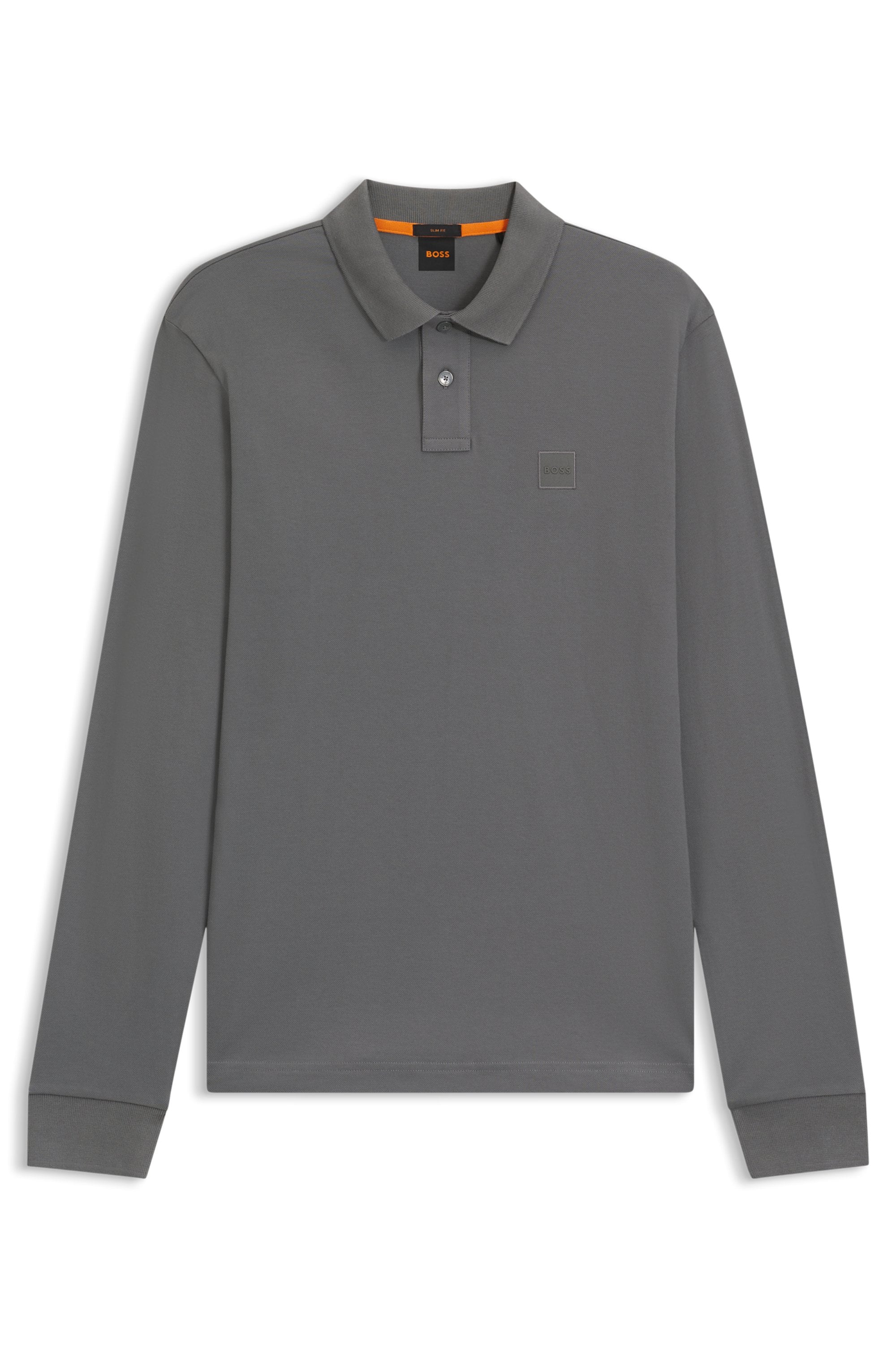 BOSS ORANGE »Passerby Langarm Regular Fit« Langarm Classic Stretch Pique Polo, pflegeleicht