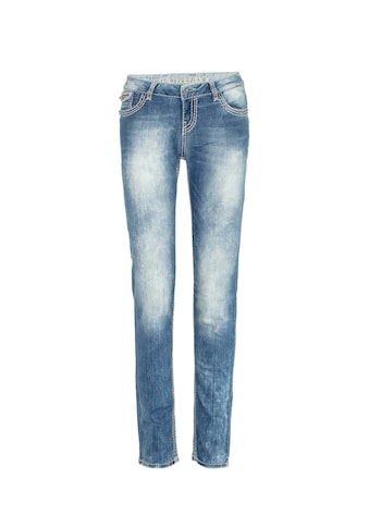 Cipo & Baxx Bequeme Jeans, mit dezenter Waschung in Straight Fit kaufen
