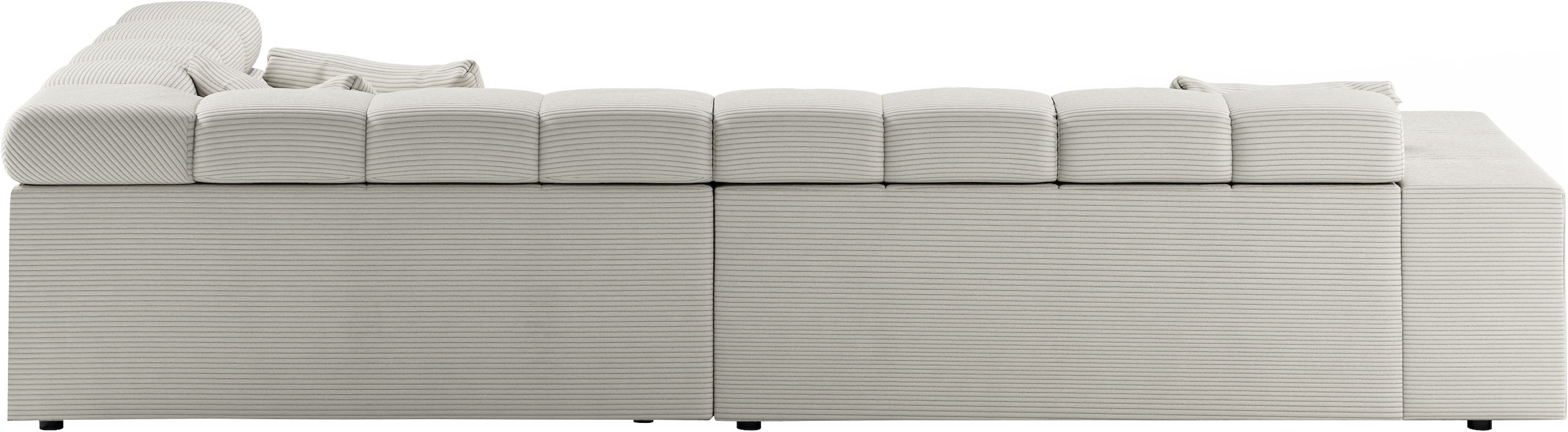 INOSIGN Ecksofa »Ancona incl. Kopfteilverstellung, OTTOs Choice, Breite 319cm, L-Form«, wahlweise motorische Sitztiefenverstellung, auch in Cord + Easy Care