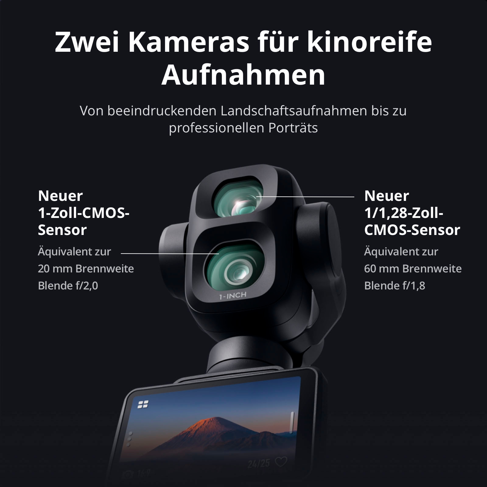 DJI Kompaktkamera »Osmo Pocket 4P (Pro) Standard Combo« , 37 , 3 fach fach x opt. Zoom , Bluetooth
