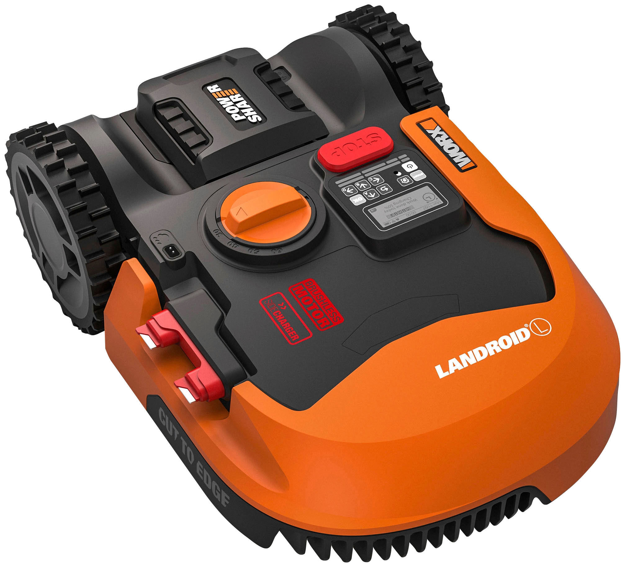 Worx Rasenmähroboter »Landroid L2000«, (Set), 2000m², 20V/5Ah, 22cm/30-60mm, WiFi/Bluetooth, Cut to edge, PowerShare