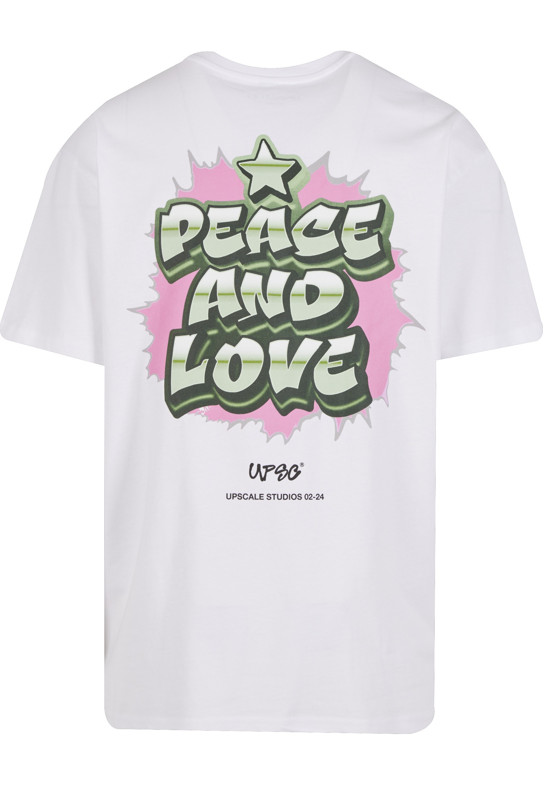 Upscale by Mister Tee T-Shirt »Upscale by Mister Tee Peace&Love Heavy Oversize Tee« 1 Stk.