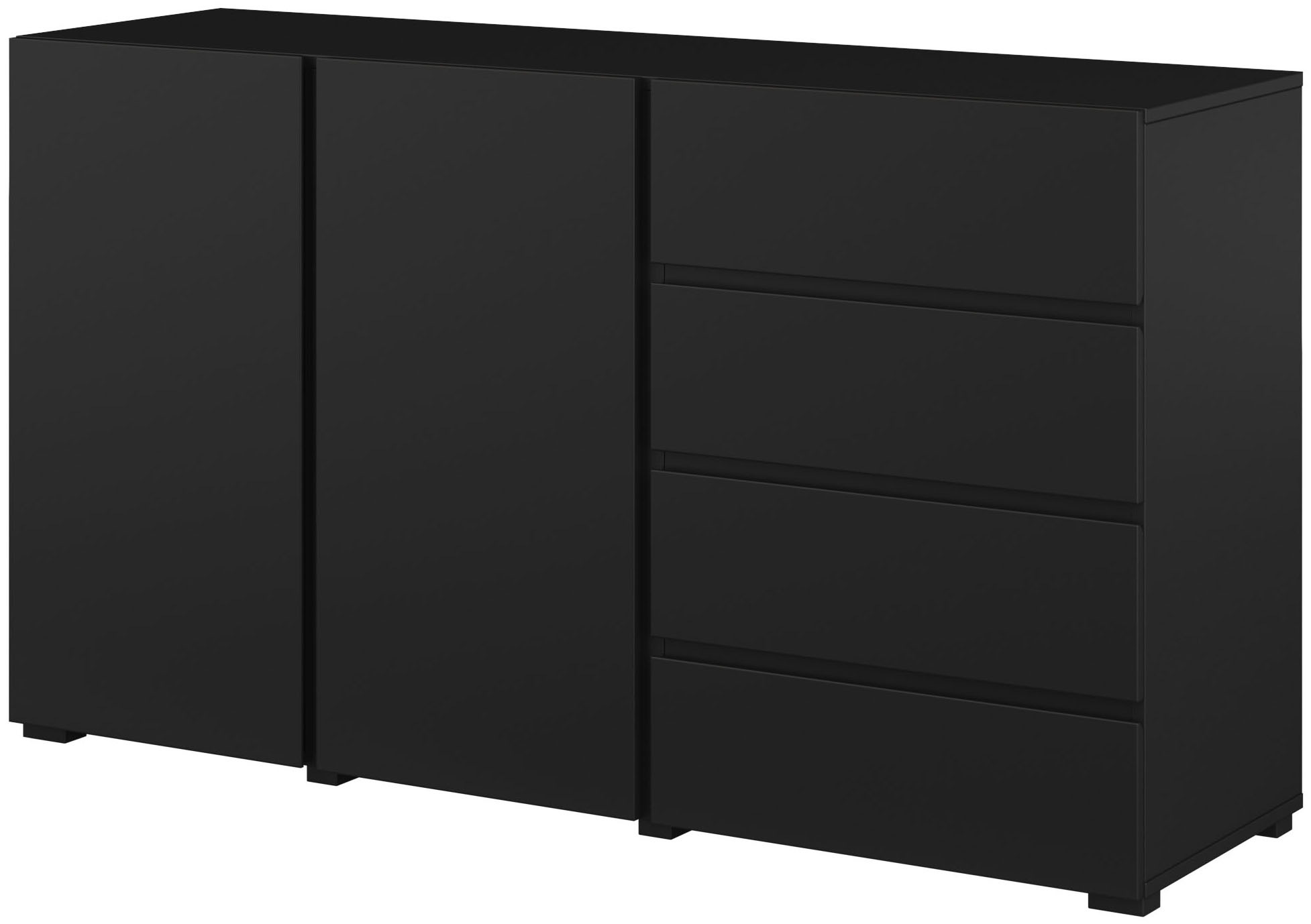 INOSIGN Sideboard »Metric,Breite 138 cm, grifflose Kommode 2 Türen/4 Schubk günstig online kaufen