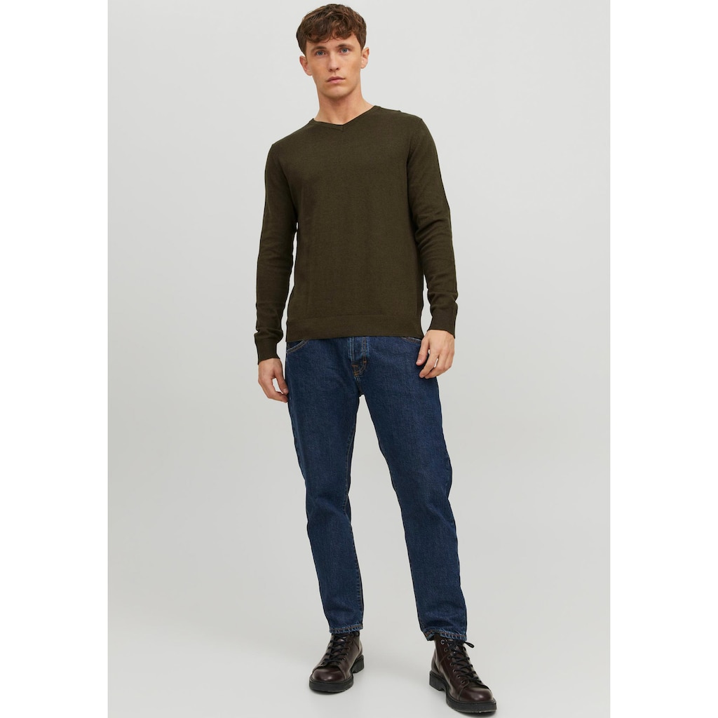 Jack & Jones V-Ausschnitt-Pullover »EMIL KNIT V-NECK«