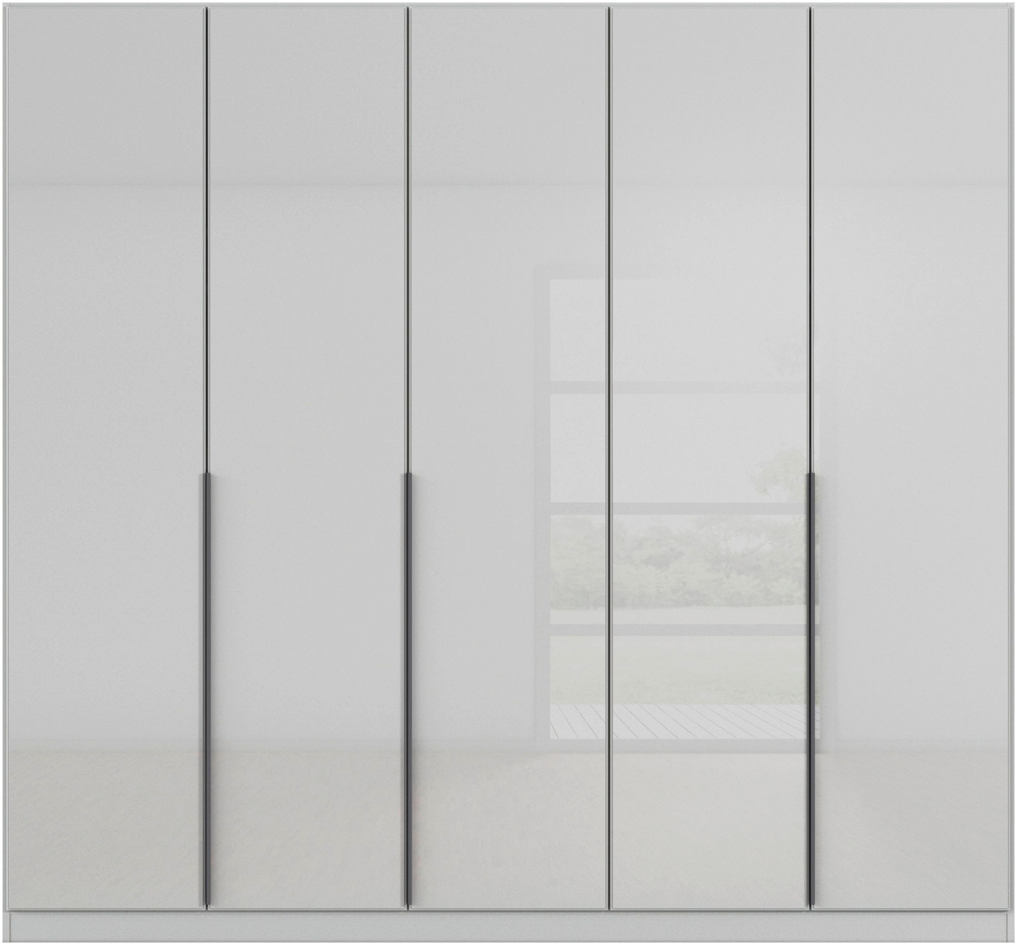 rauch Drehtürenschrank »Kleiderschrank Kleiderschränke Schrank Garderobe AGORDO mit Glasfront«, (in zwei Griff-Farben), durchdachte Innenausstattung, in 6 Breiten und 2 Höhen MADE IN GERMANY