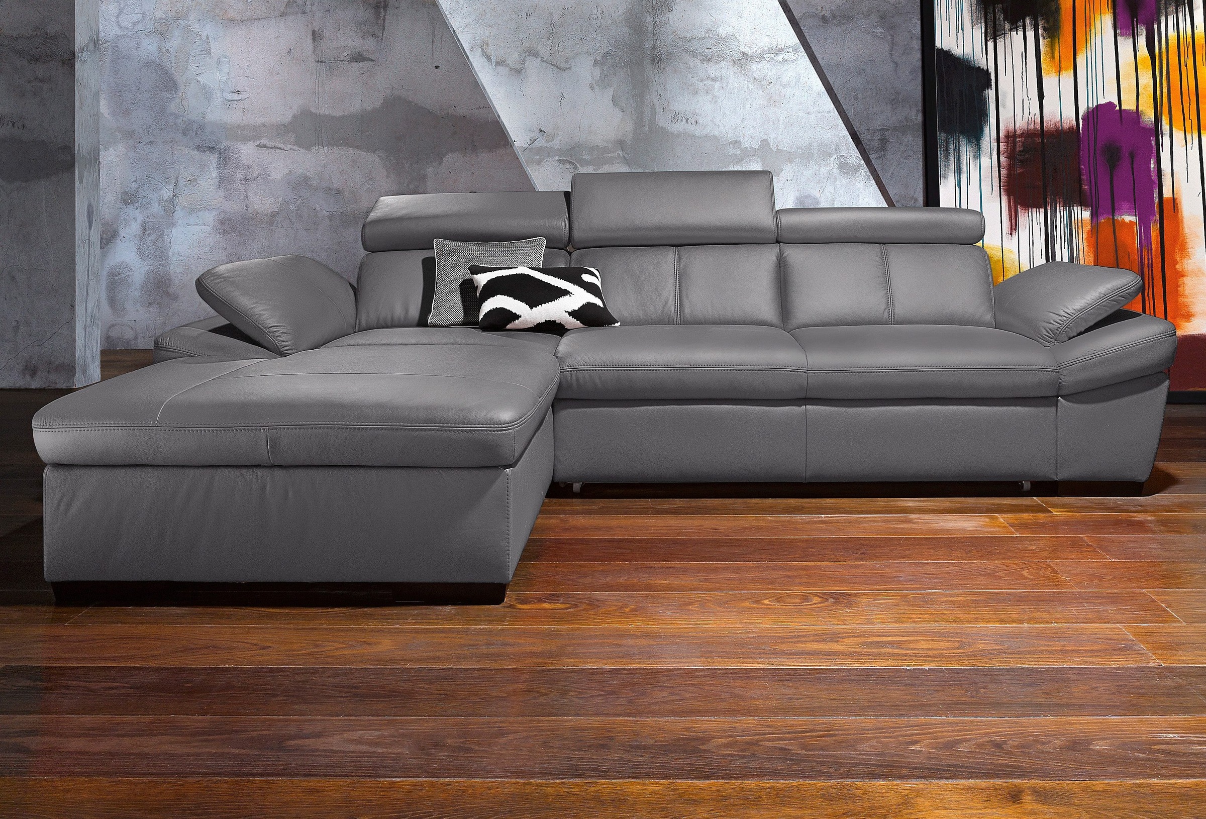 exxpo - sofa fashion Ecksofa »Salerno, Funktionssofa, Breite 280cm, hoher S günstig online kaufen