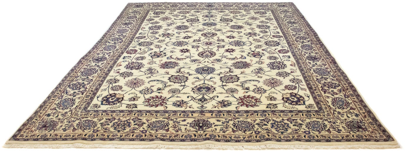 morgenland Wollteppich »Maschad Durchgemustert Beige 340 x 245 cm«, rechtec günstig online kaufen