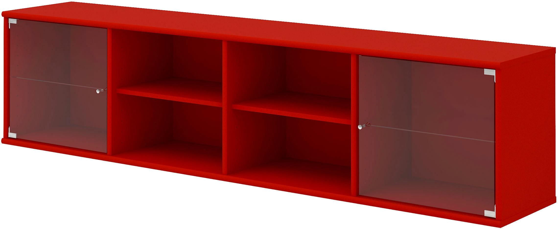 Hammel Furniture Regal »Mistral«, Rechnung kaufen Designmöbel anpassungsbar cm, lowboard, 177 B: auf Glastüren, mit zwei