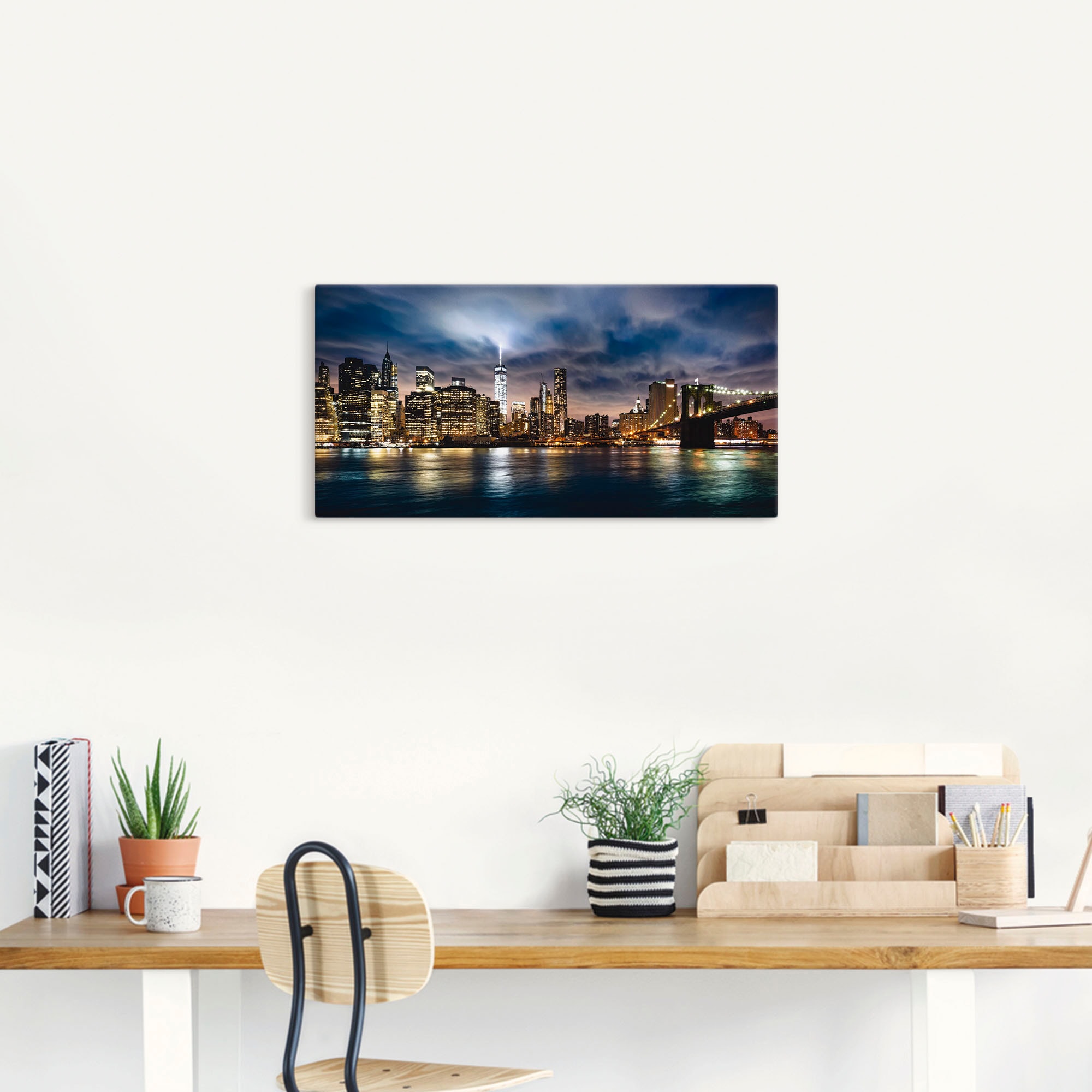 Artland Wandbild "Sonnenaufgang über Manhattan", Amerika, (1 St.), als Alub günstig online kaufen