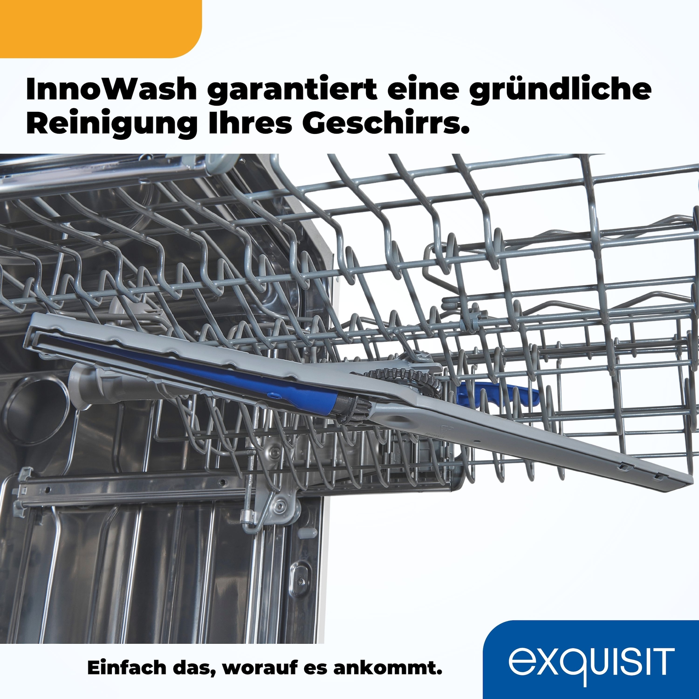 exquisit Standgeschirrspüler »GSP9414-030D weiss«, 14 Maßgedecke
