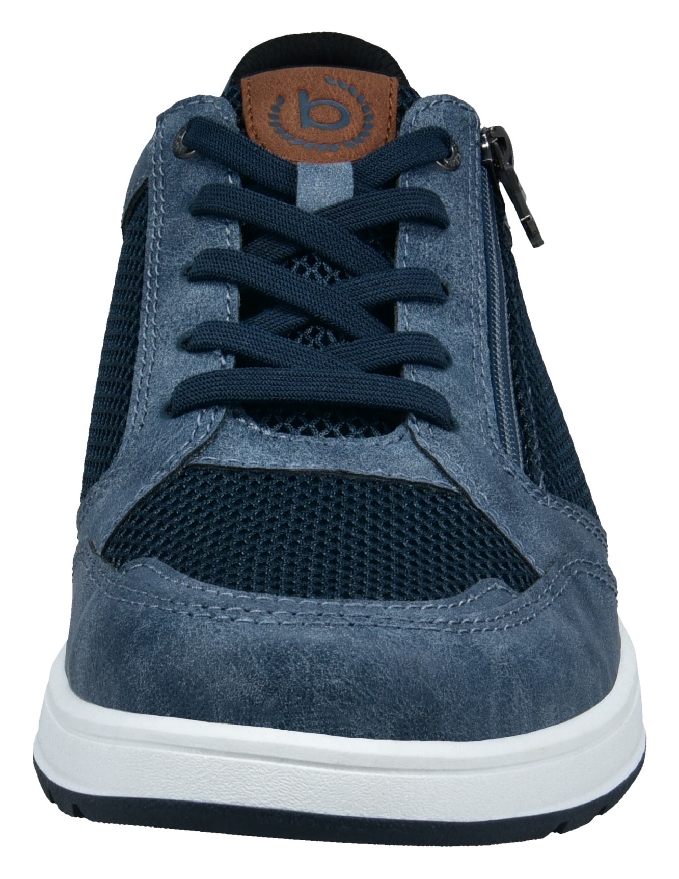 bugatti Sneaker  , Freizeitschuh, Halbschuh, Schnürer mit Kontrastbesatz an der Ferse