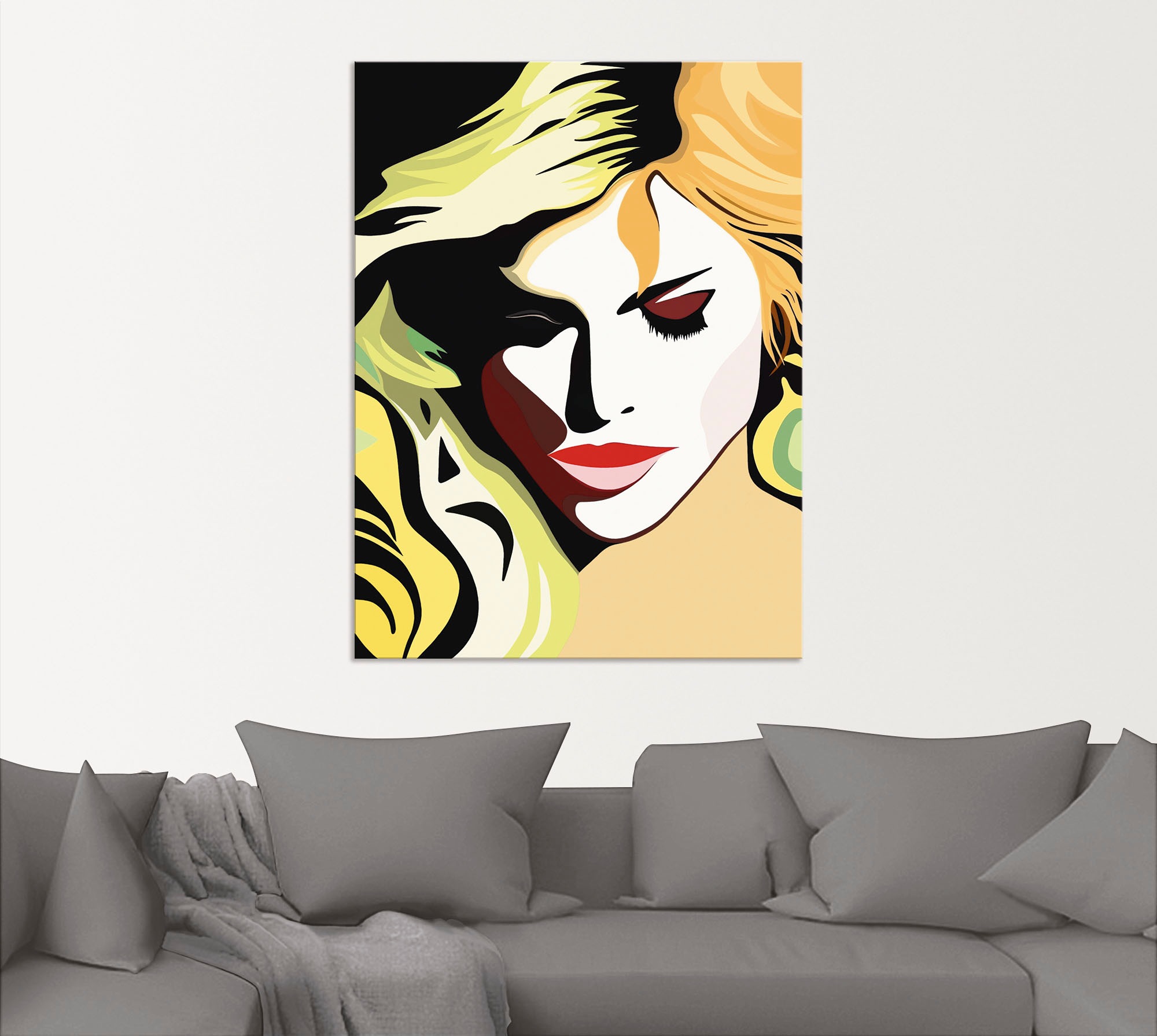 Artland Wandbild »Schöne Frau«, Frau, (1 St.), als Alubild, Outdoorbild, Leinwandbild, Wandaufkleber, versch. Größen