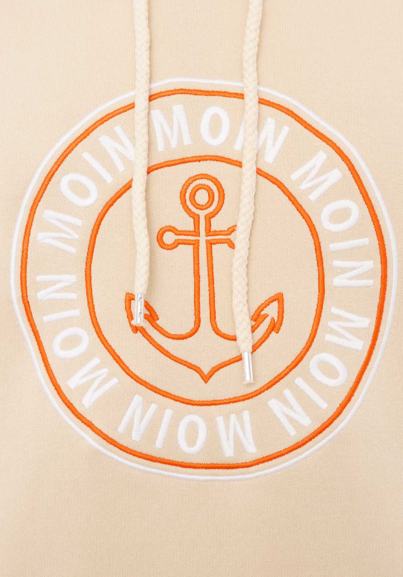 Zwillingsherz Hoodie »"Anker & Moin"«, mit neongelber Kontrastnaht
