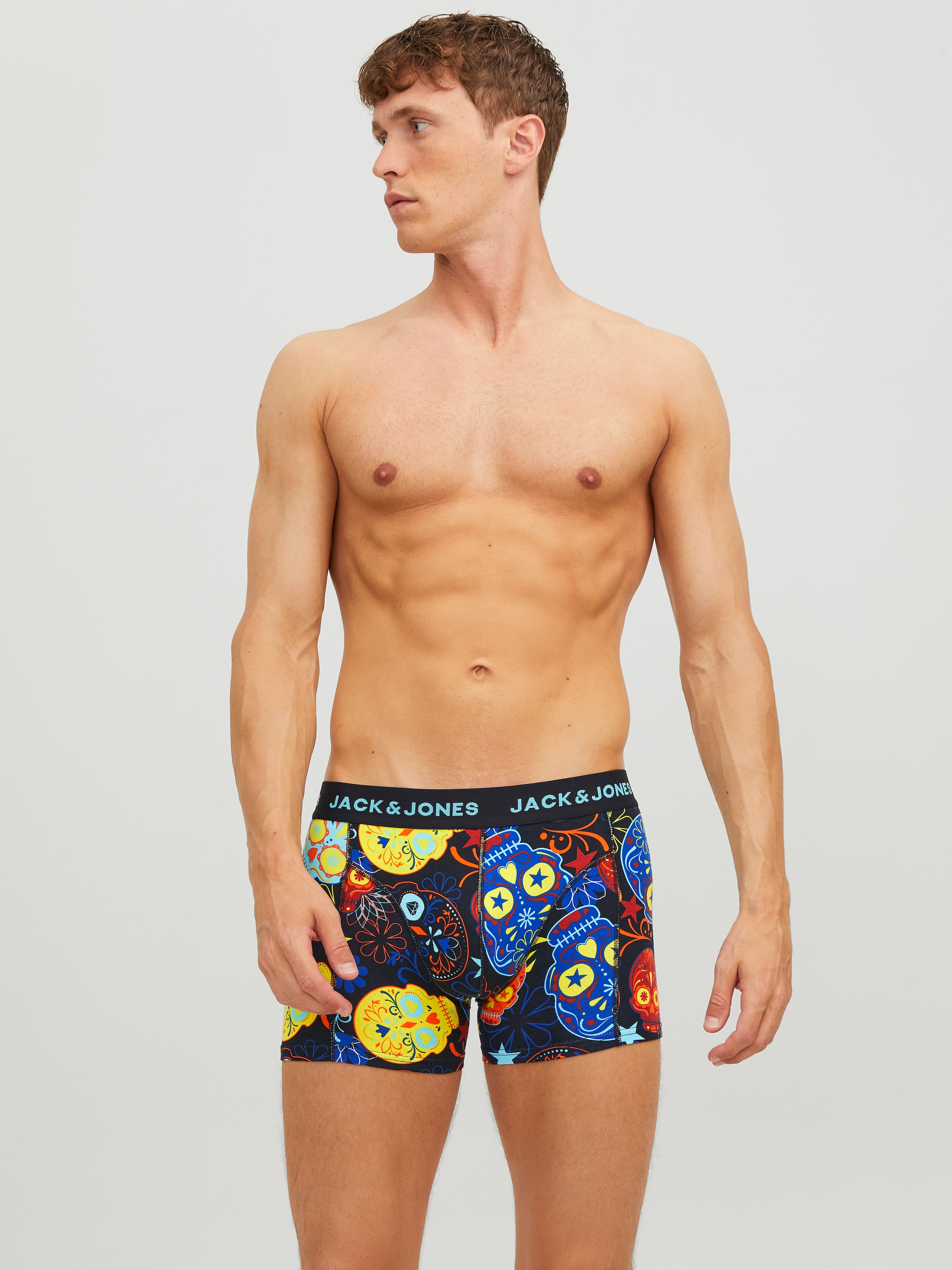 Jack & Jones Boxershorts »JACSUGAR SKULL TRUNKS 3 PACK. NOOS« Packung, 3 Stk.