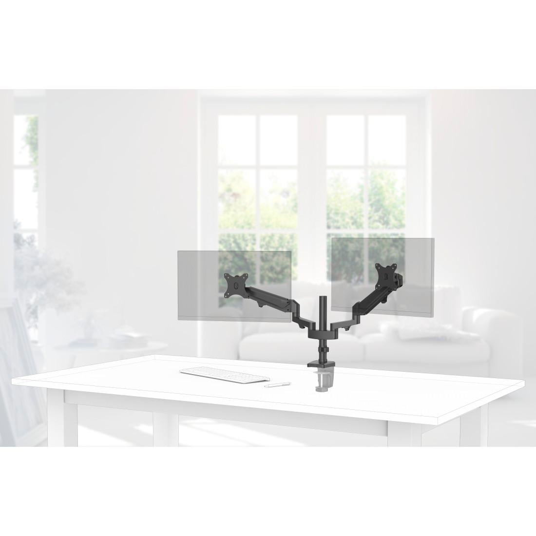 Hama Monitor-Halterung »Bildschirm Halterung, 33-81 cm(13"-32"), 2 Monitore, Schwarz«, bis 81 cm Zoll