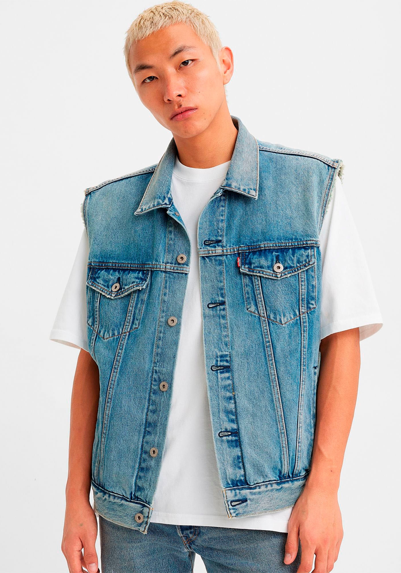 Levi's® Jeansweste »RELAXED TRUCKER VEST MED INDIGO - WORN IN«