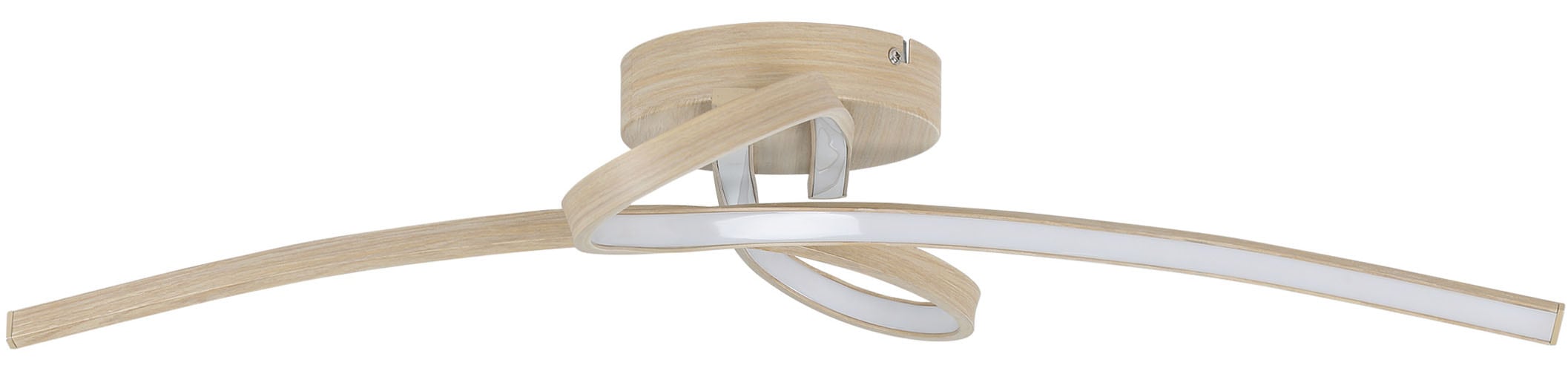 EGLO Deckenleuchte »SELVINA 2 Deckenlampe - Stahl, Alu - LED - 20,5W - IP20« LED-Modul 1 Stk. Warmweiß Wohzimmerlampe, Esszimmerlampe, Flur, Schlafzimmer, L68 x B28 x H14 cm