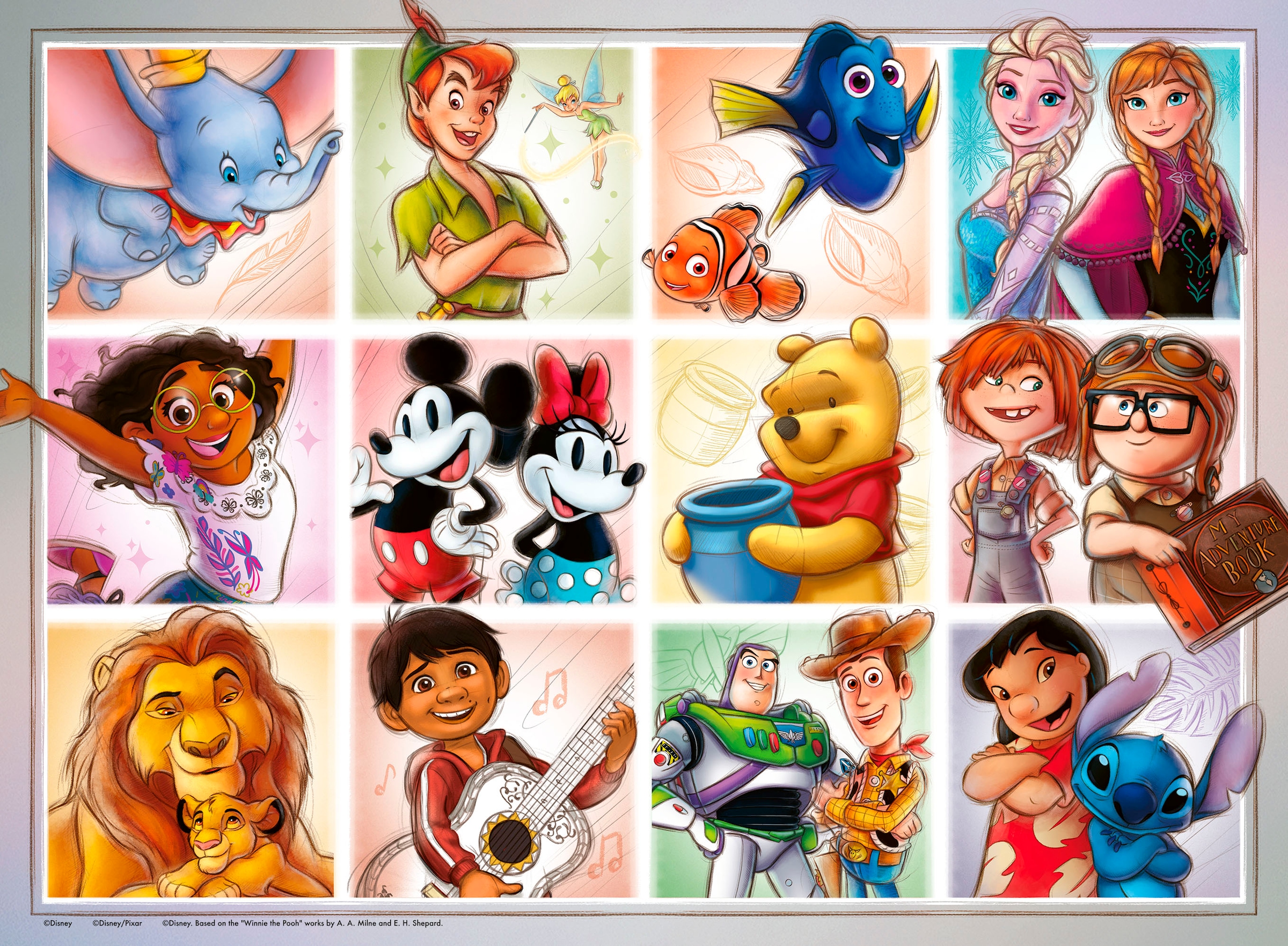 Ravensburger Puzzle »Disney Multicharacter«, XXL; Made in Germany