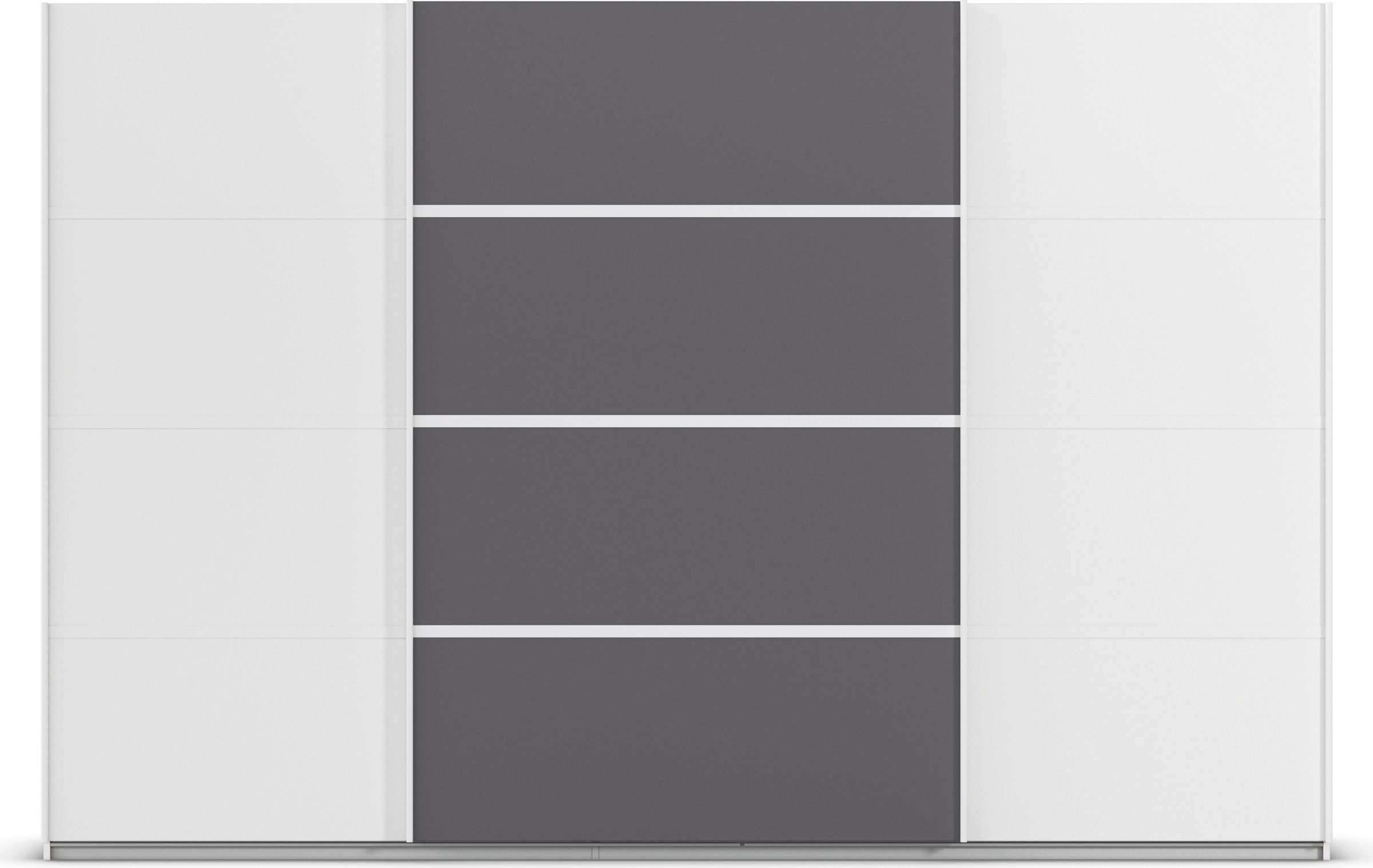 rauch Kleiderschrank »Schwebetürenschrank OTTO´s Choice Garderobe Schrank TOP ANGEBOT Avola«, (in 3 verschiedenen Ausstattungen BASIC/CLASSIC/PREMIUM), mit eleganten Zierleisten in Chrom, Schwarz oder Weiß MADE IN GERMANY