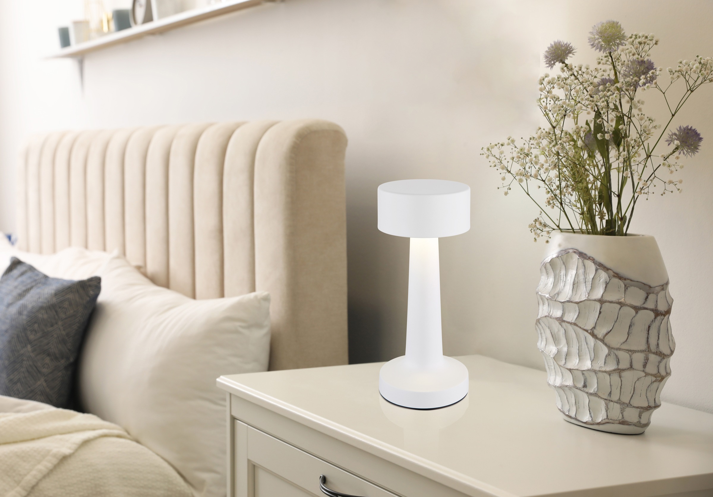 GLOBO LIGHTING LED Tischleuchte »Angelika«, LED fest integriert, CCT-Option günstig online kaufen