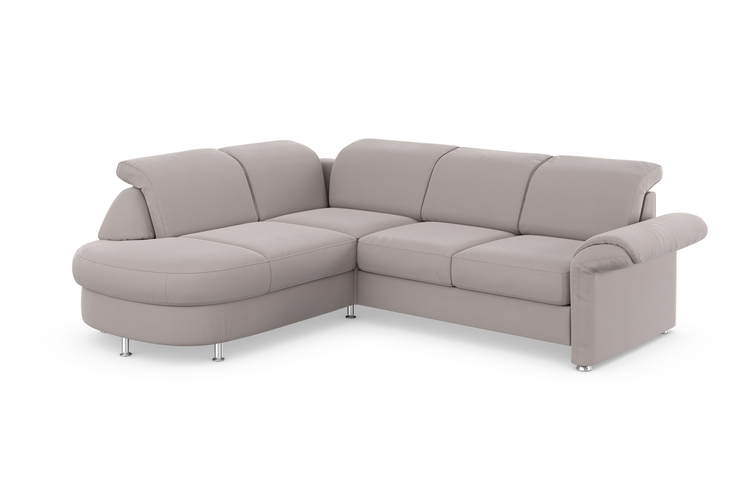 sit&more Ecksofa »Apulia L-Form«, wahlweise Bettfunktion, Bettkasten und Kopf- und Armteilverstellung