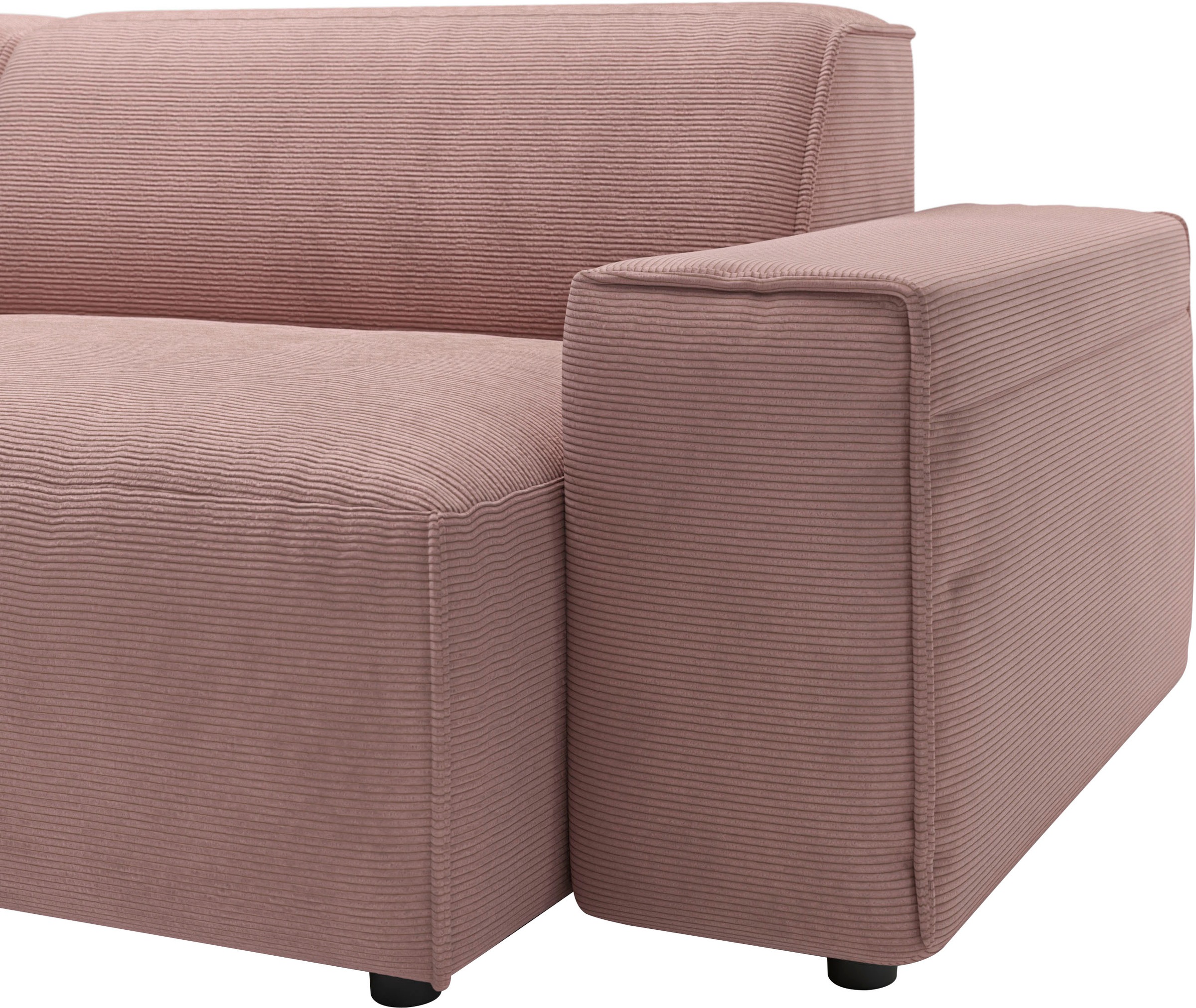 andas Ecksofa »Glimminge L-Form auch in Breitcord, Feincord + Easy care-Bezug,«, Breite 264, Zierkissen