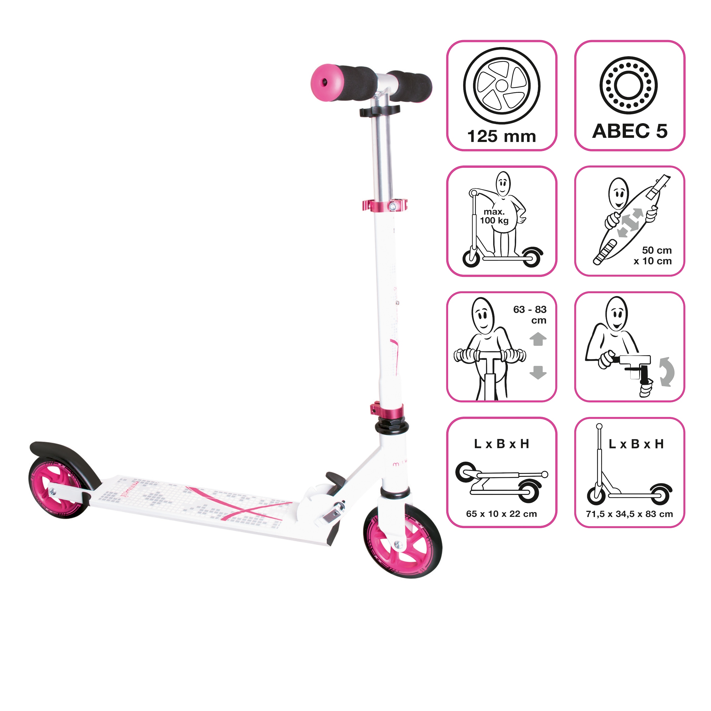 Muuwmi Scooter »Aluminium Scooter 125 mm«