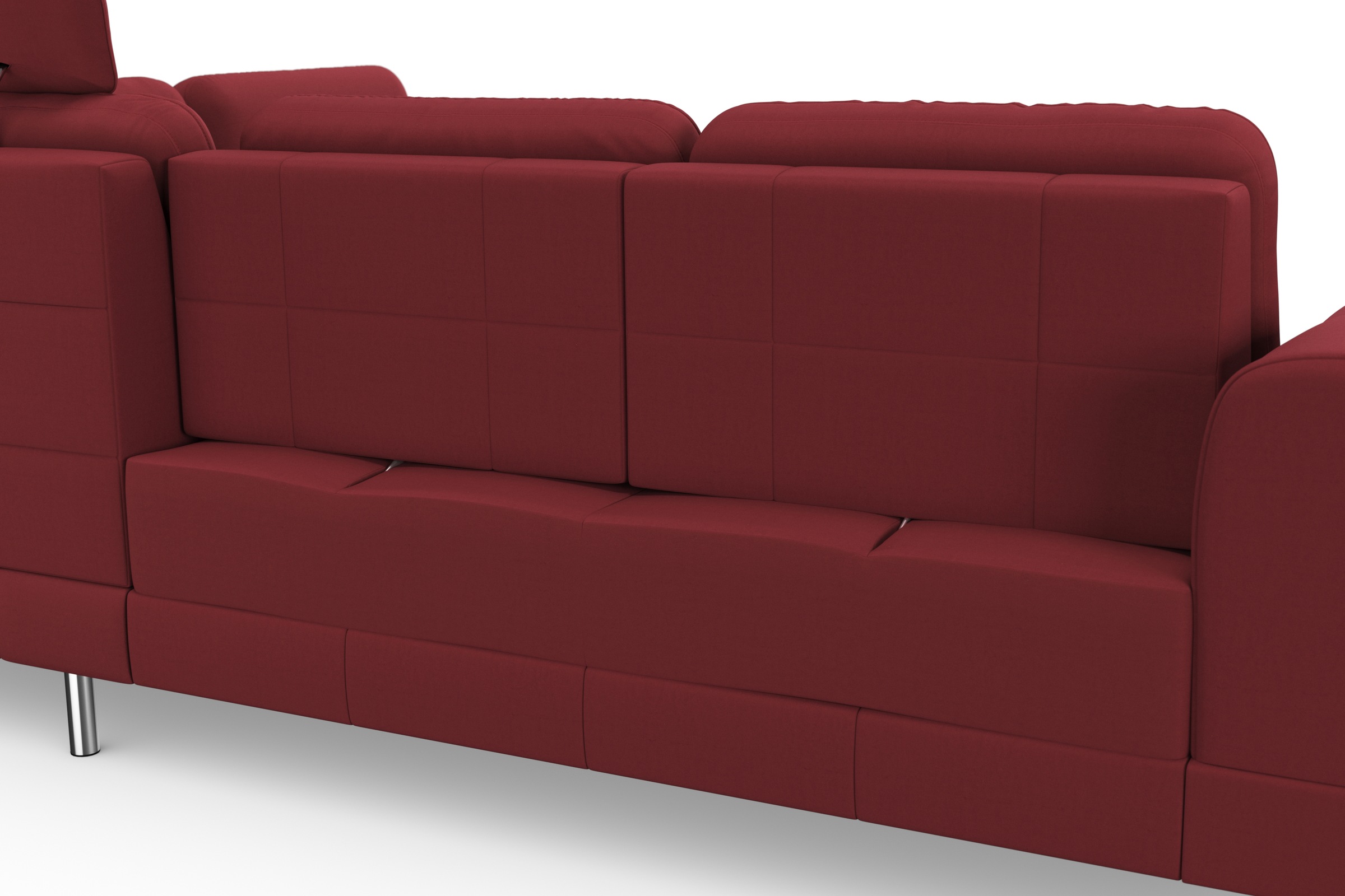 sit&more Ecksofa »Bendigo L-Form«, inklusive Sitztiefenverstellung, Bodenfreiheit 12 cm, in 2 Fußfarben