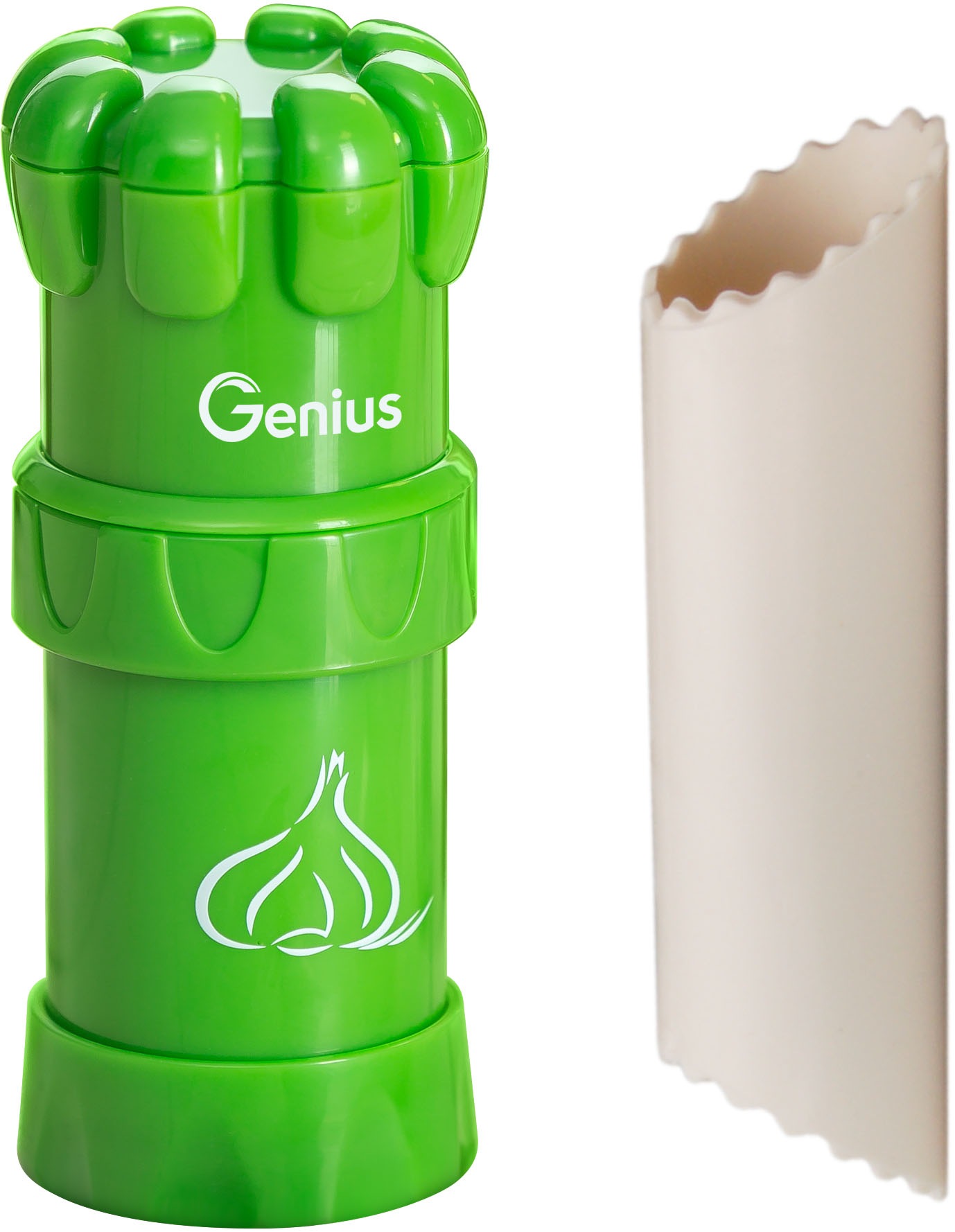 Genius Gemüse-Scheibenschneider »Nicer Dicer Maestro inkl. Knoblauch-Schneider G5, Set 6tlg«, (Spar-Set, 6 tlg.), Super handlich & immer im Einsatz, wechselbare Einsätze