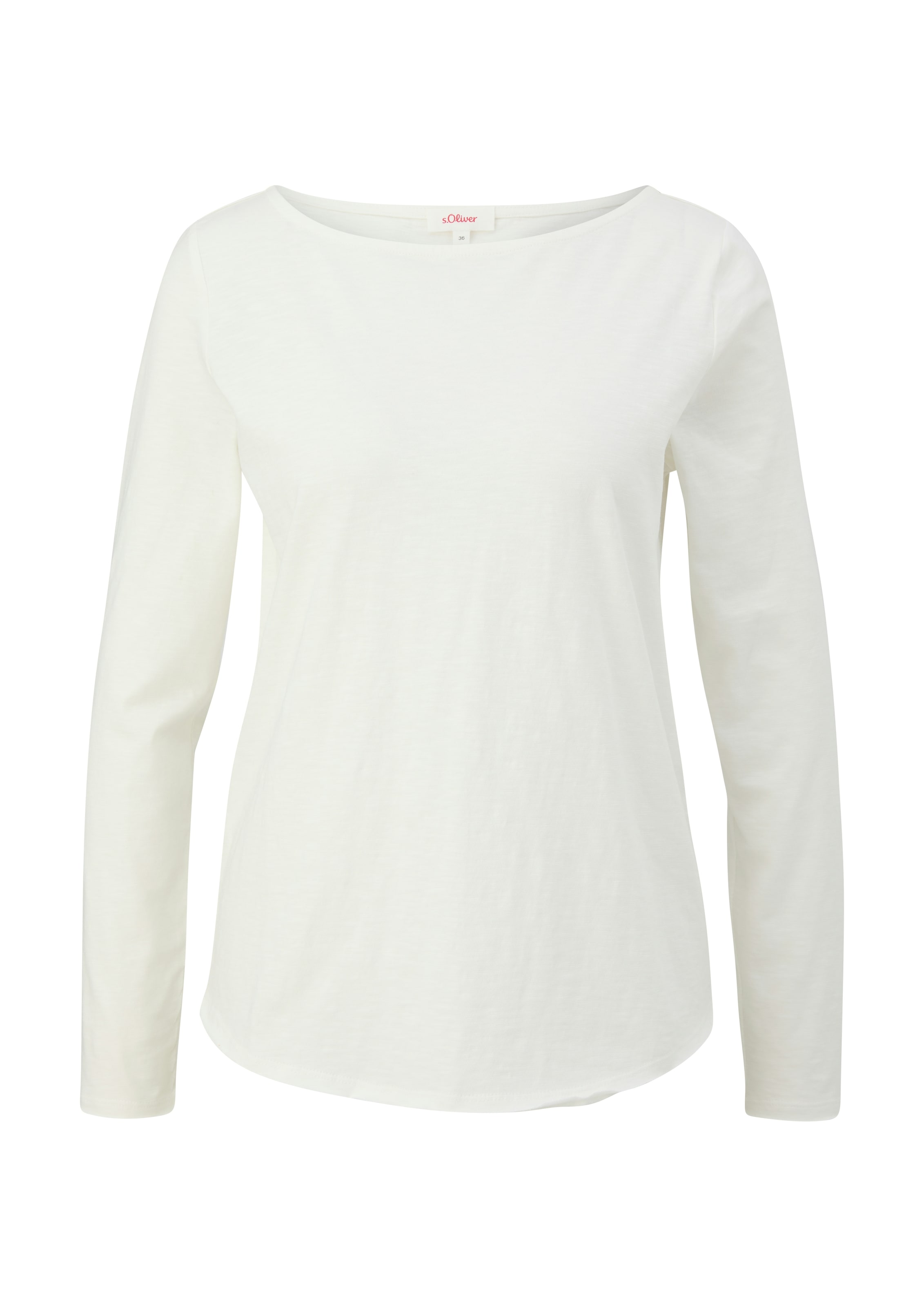 s.Oliver Langarmshirt, mit U-Boot Ausschnitt
