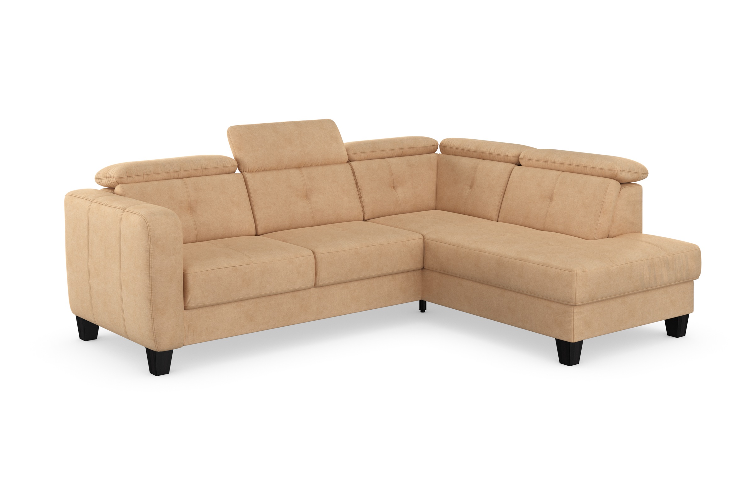 sit&more Ecksofa »Belluci L-Form«, inklusive Federkern, wahlweise mit Bettfunktion und Bettkasten