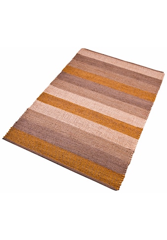 Home affaire Teppich »Hanf Stripe«, rechteckig, 5 mm Höhe, Wohnzimmer kaufen